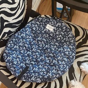 Manor Blue Floral Cushion